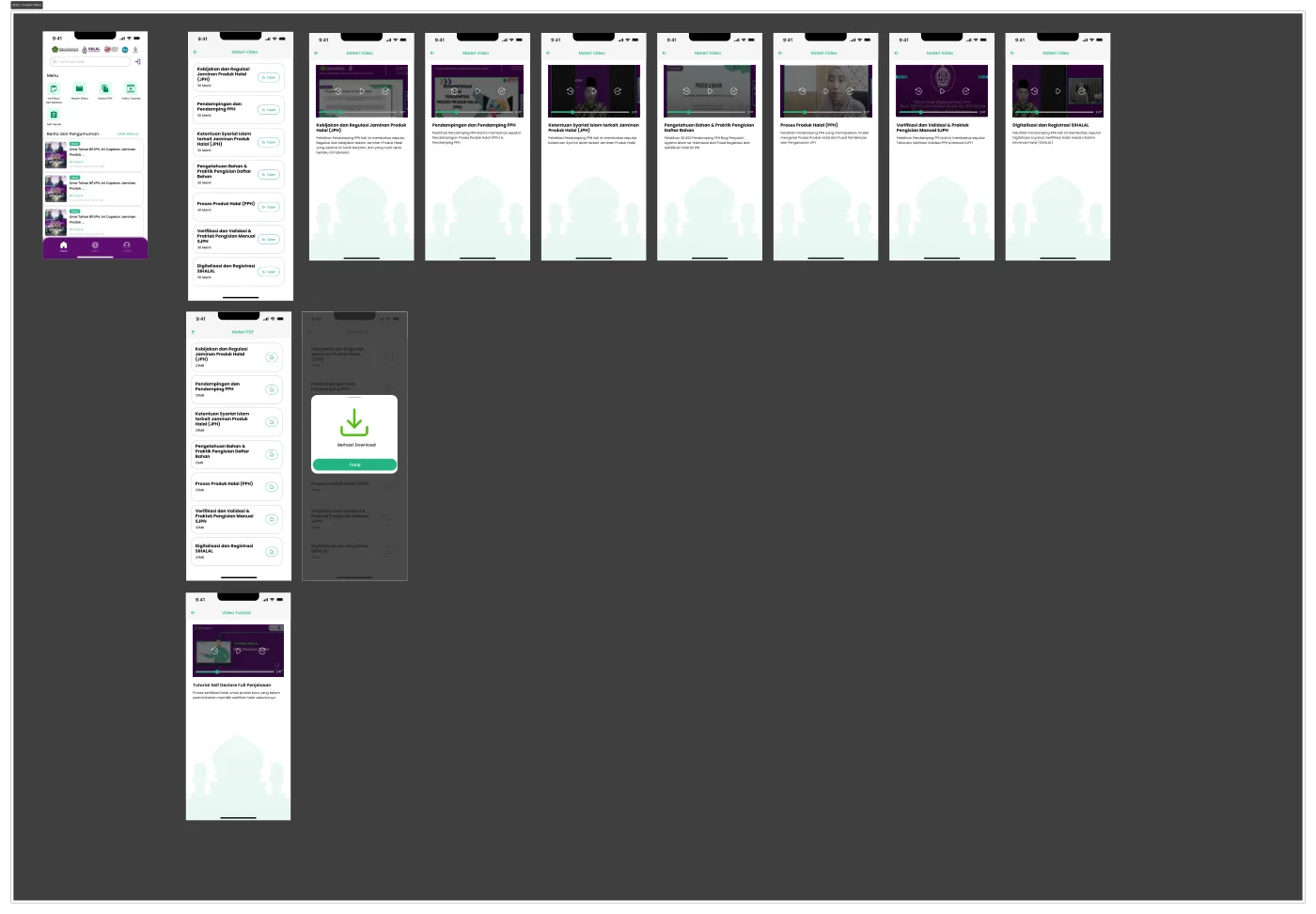 Flow 8 — Materials & tutorials