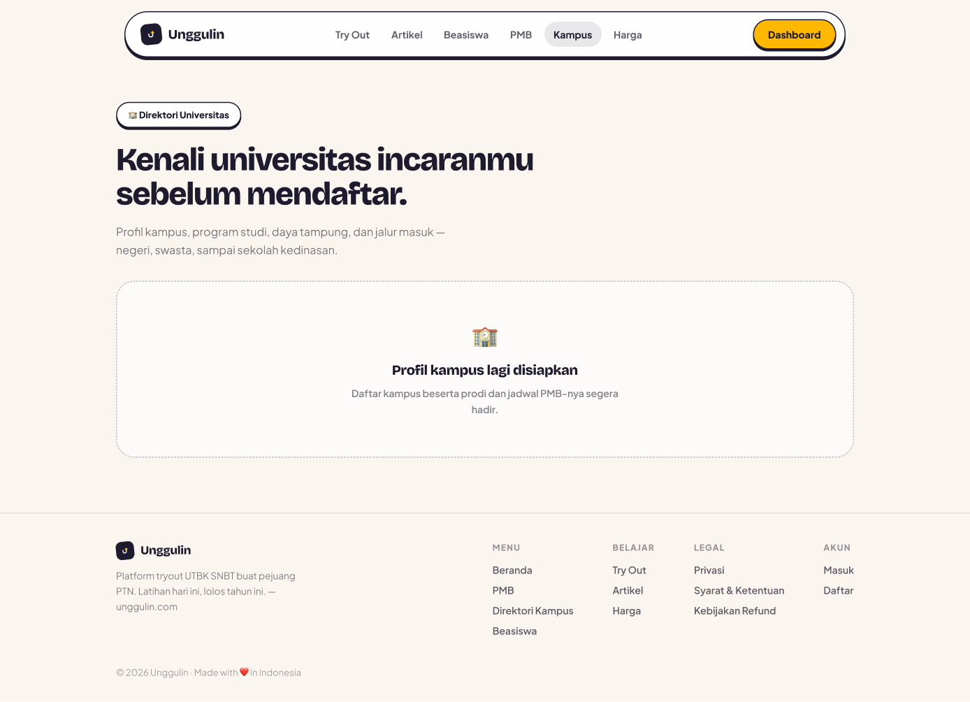 University directory